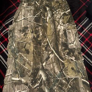 Fashion Nova Green Camouflage A-Line Skirt